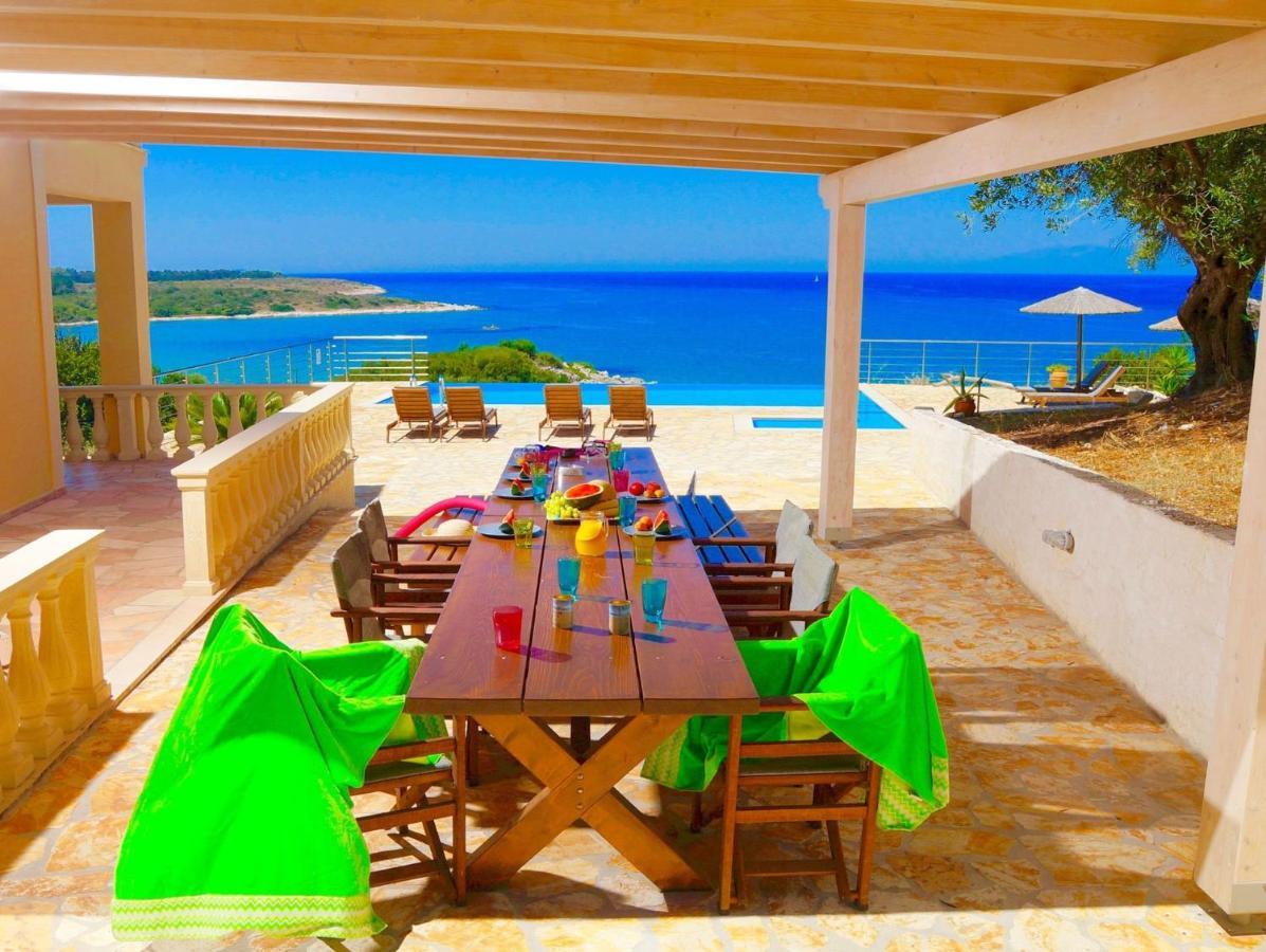 Beachfront Villa Seasun By Posarellivillas Agios Spyridon (Corfu) Exterior foto